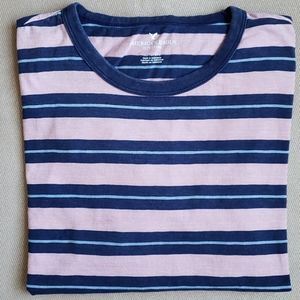 🔥3/$30 or 5/$40🔥  AE Short-Sleeved Striped T-Shirt